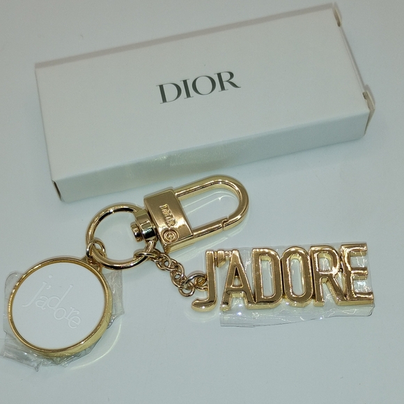 Dior Accessories - Dior Gold J'adore Charm Key Holder